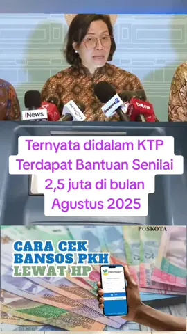 Ternyata didalam KTP  Terdapat Bantuan Senilai  2,5 juta di bulan  Agustus 2025#bansos #nik  #ktp #bansospkh #bantuan #pemerintah #bantuanpemerintah #dana 