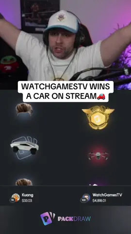 WATCHGAMESTV WINS A CAR ON STREAM🚗 #kickstreaming 