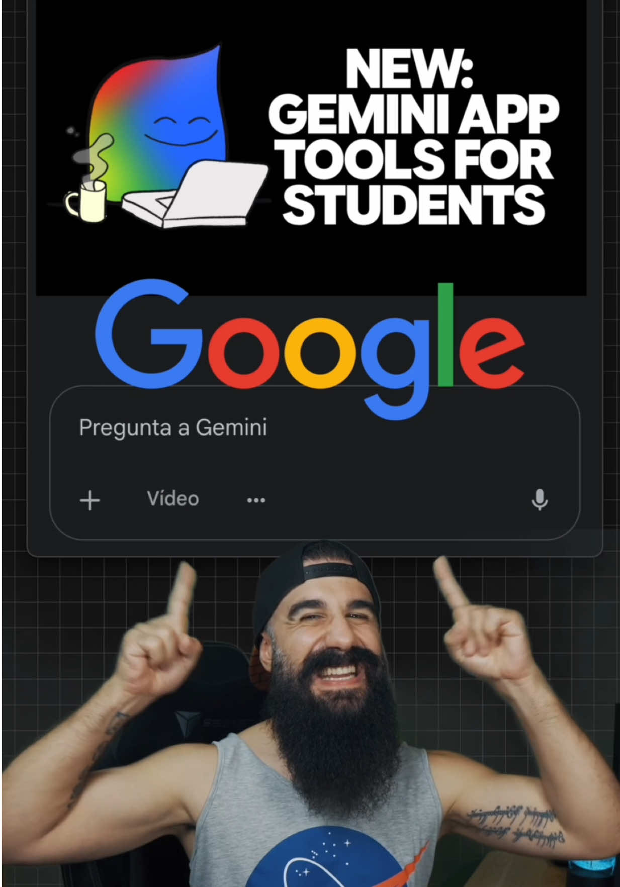 Google acaba de presentar 3 herramientas gratis para ayudarte a estudiar utilizando Gemini ✨ 1️⃣ Crea cuestionarios: Crea un cuestionarios para practicar Python. 2️⃣ Nuevo modo “Aprendizaje guiado”: Quiero aprender programación desde cero. 3️⃣ Explicaciones mediante imágenes y vídeos: Explícame la arquitectura MVC. ¿Cuál es tu excusa para no aprender algo nuevo? #programador #programacion #tecnologia #consejos 