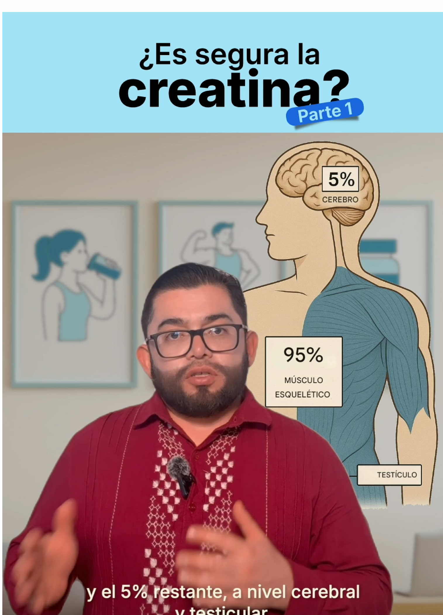 [Parte 1] ¿La creatina es segura? Te explicamos TODO en esta serie de 7 partes: 1️⃣ ¿Qué es la creatina? 2️⃣ ¿Dónde se encuentra? 3️⃣ Beneficios reales en salud y rendimiento 4️⃣ Calidad del suplemento 5️⃣ ¿Cómo tomarla correctamente? 6️⃣ y 7️⃣ Efectos adversos clínicos: Aumento del colesterol, Aumento  de los triglicéridos, trombosis, calvicie, acné, entre otros. 👩‍⚕️👨‍🔬 Consulta siempre con tu médico del deporte y farmacólogo clínico. 📌 Guarda esta serie y compártela con quien está pensando en suplementarse #creatina #suplementacion #medicinadeldeporte #farmacologia #saludmuscular #rendimientodeportivo #creatinamonohidratada