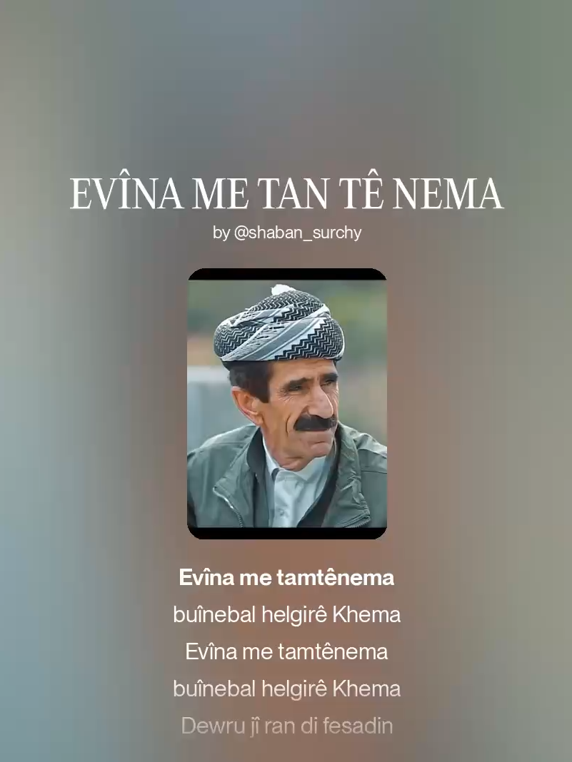 EVÎNA ME TAN TÊ NEMA Hunermend Seferî Neqebî -Evîna Me Tam Tênema @safarinaqabi @safari.naqabi @hasn.safari #fyp #musica #kurdishmusic #aigenerated #myai