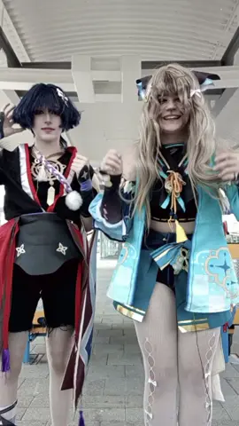 [ #KIRARA 🐾 + #SCARAMOUCHE ☂️ ] hi @𝓢𝓵𝓮𝓮𝓹𝔂 Nyxie ᶻ 𝗓 𐰁  . . . . . . . . . . . . . #cosplay #xyzbac #genshin #GenshinImpact #genshinimpact33 