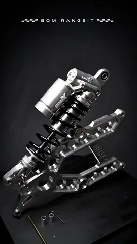 BOMX SUSPENSION PULSE 😎 SILVER tank, black spring, silver body #bomxsuspension #fyp #bomx #thaiconcept #indoconcept #ccph 