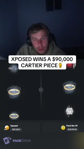 XPOSED WINS A $90,000 CARTIER PIECE⚱️ #kickstreaming 