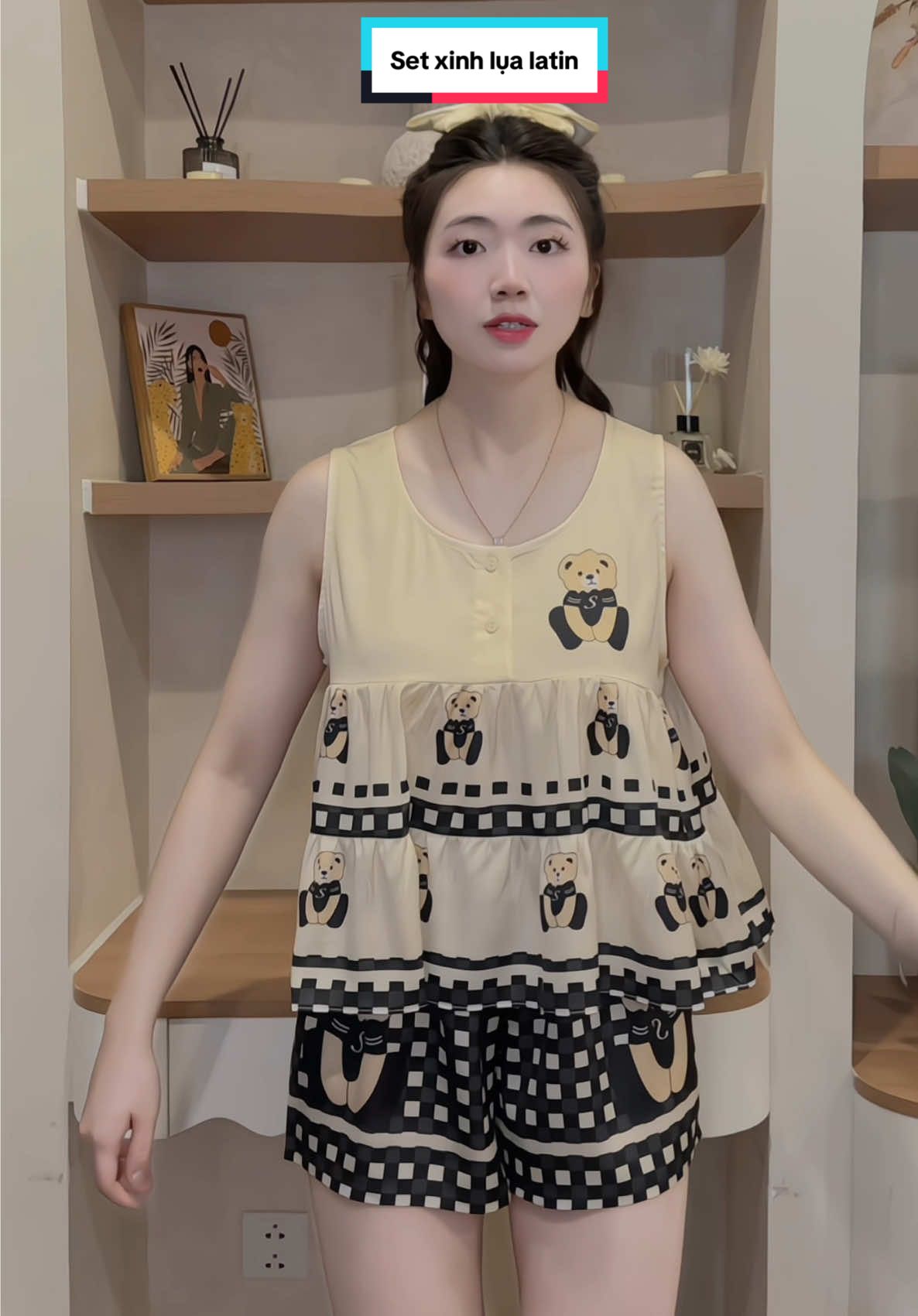 Mặc mát lẹm nha  #hathuday #pijama #lualatin #setxinh 