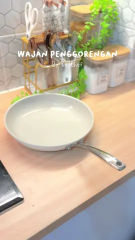 Frypan keramik anti lengket 🤏🏻 Design nya mewah & cantik aesthetic 💕 #frypan #redchef #wajanantilengket #penggorengan 