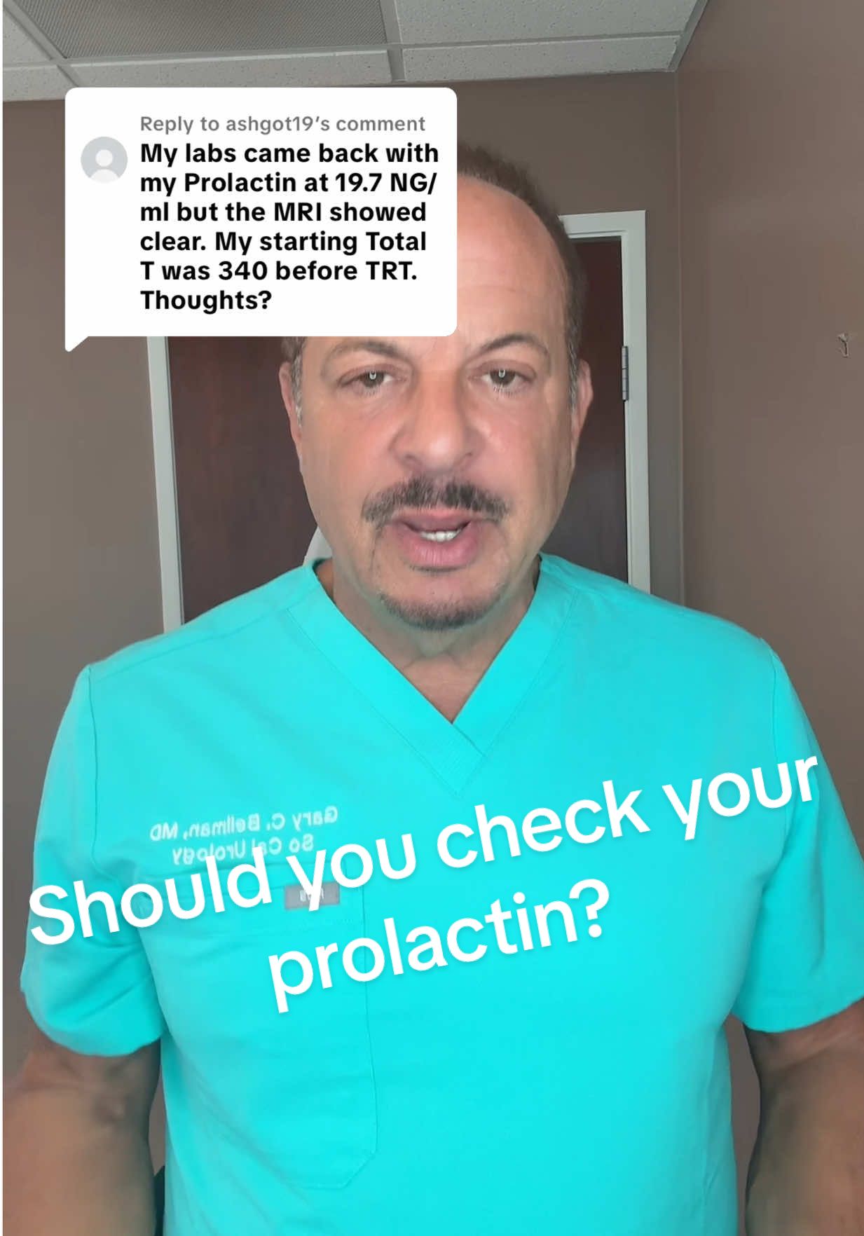 Replying to @ashgot19 #trt #pituitarytumor #prolactin #testosterone 