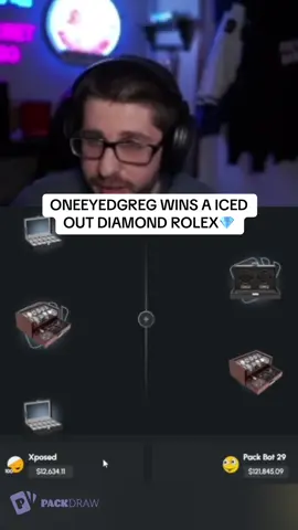 ONEEYEDGREG WINS A ICED OUT DIAMOND ROLEX💎 #kickstreaming 