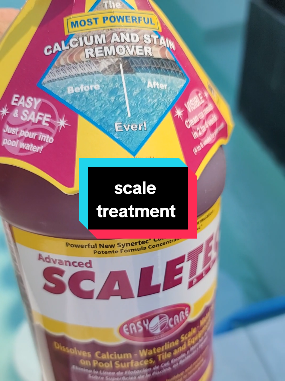Using Scaletec to prevent calcium build up in the tile walls.  #scaletec #calciumremover #poolmaintenance #poolman #LIVEIncentiveProgram #GenuineInteractionMatters #PaidPartnership 