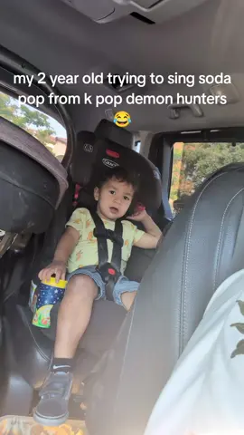 my 2 year old son trying to sing soda pop 😂 #kpopdemonhunters #sodapop #kpop 