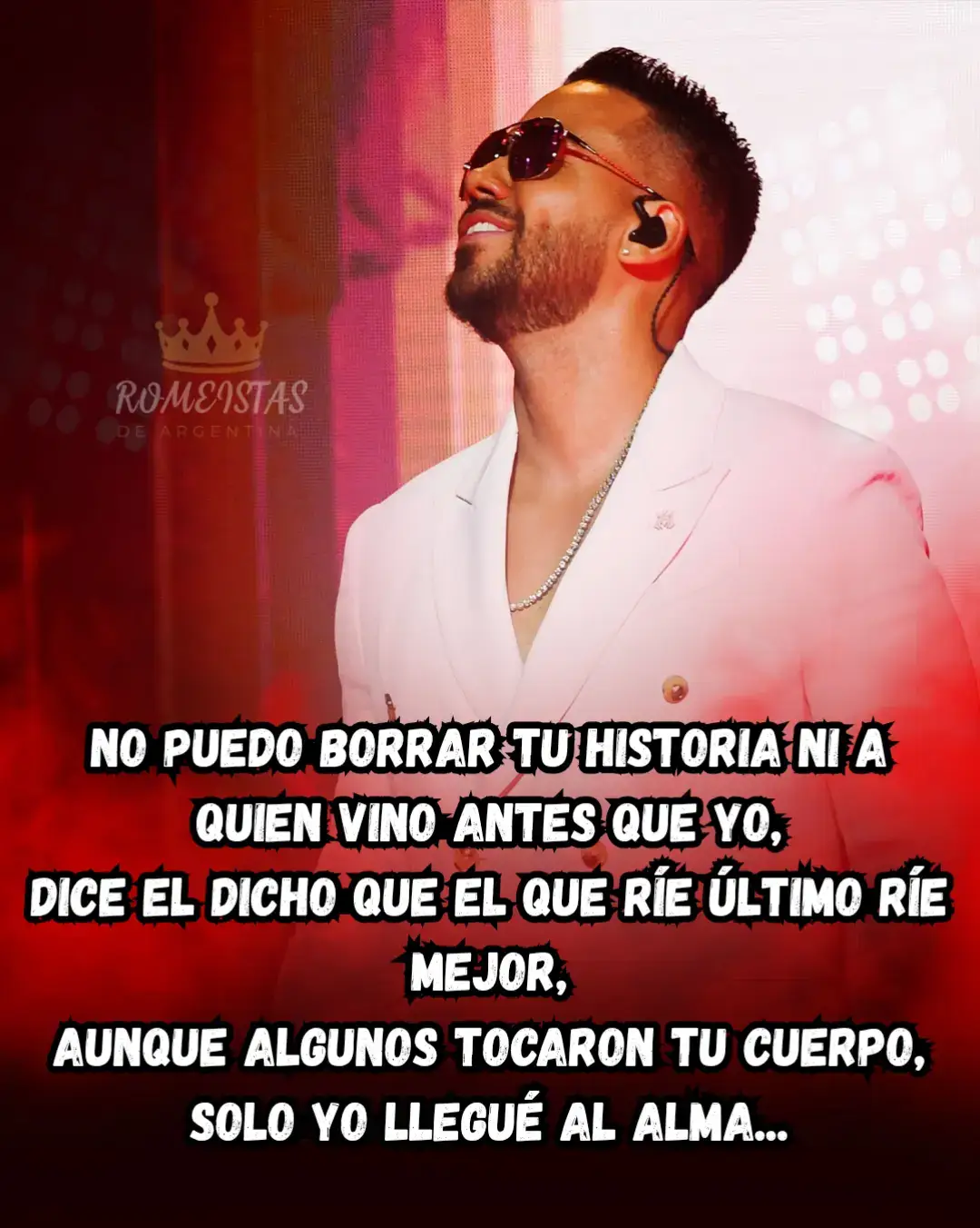 Solo conmigo❤️‍🔥 #romeosantos #formulavol3  #romeistas #argentina #bachata #theking #frases