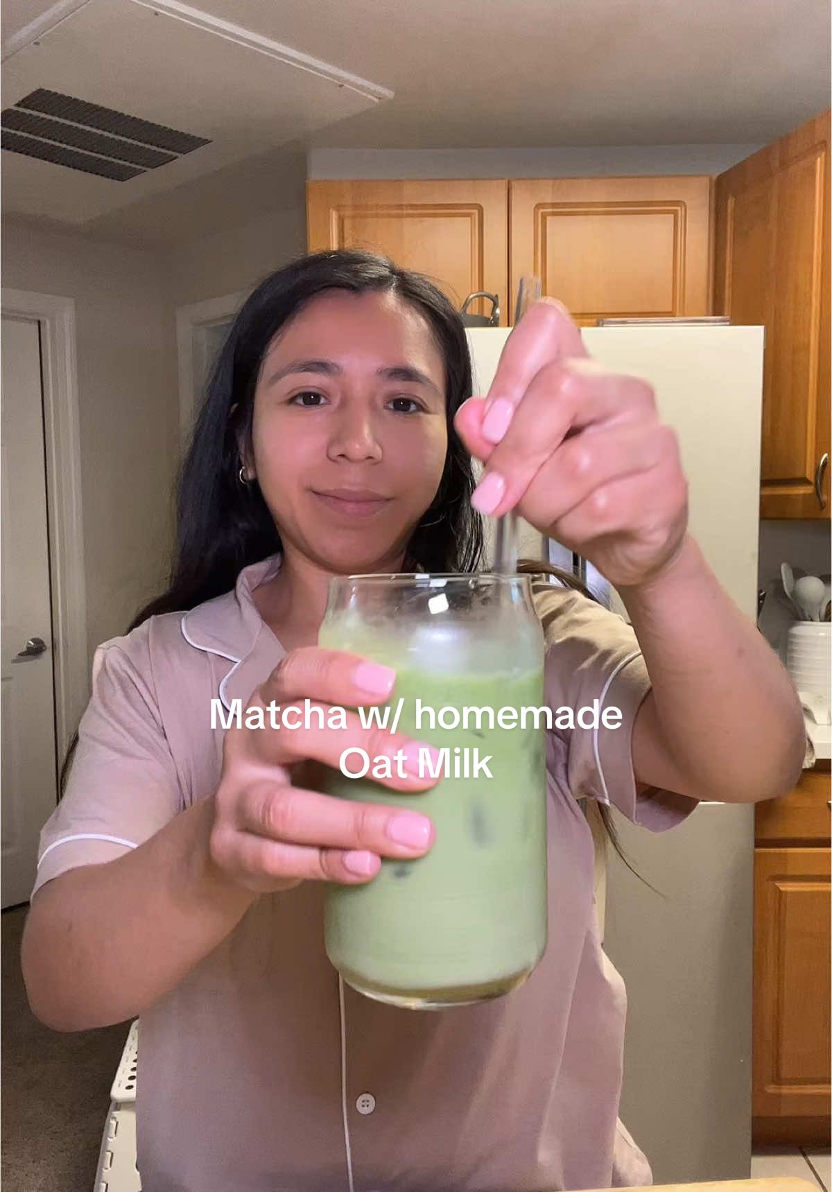 Okay babes! i took your  advice from my last matcha video but I think i still didn’t add enough matcha or i put too much milk please let me know what you guys think 😂 lol 