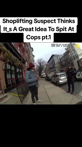 Shoplifting Suspect Thinks It_s A Great Idea To Spit At Cops #police #policeofficer #cops #bodycam 
