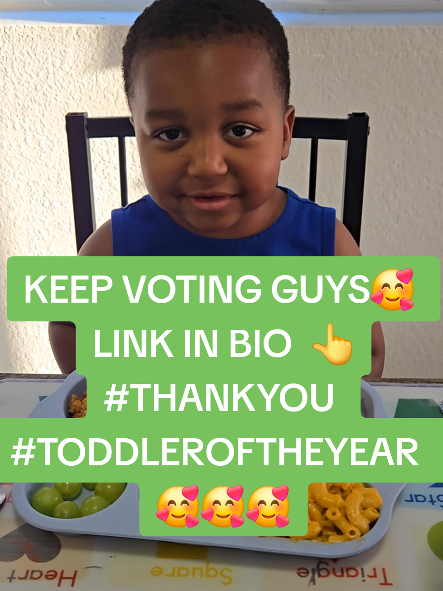 👋 👋VOTE VOTE  KEEP HIM #1 GUYS  !! LINK IN BIO 👆🥰 #THANKYOU #TODDLEROFTHEYEAR #TODDLER #FYP 