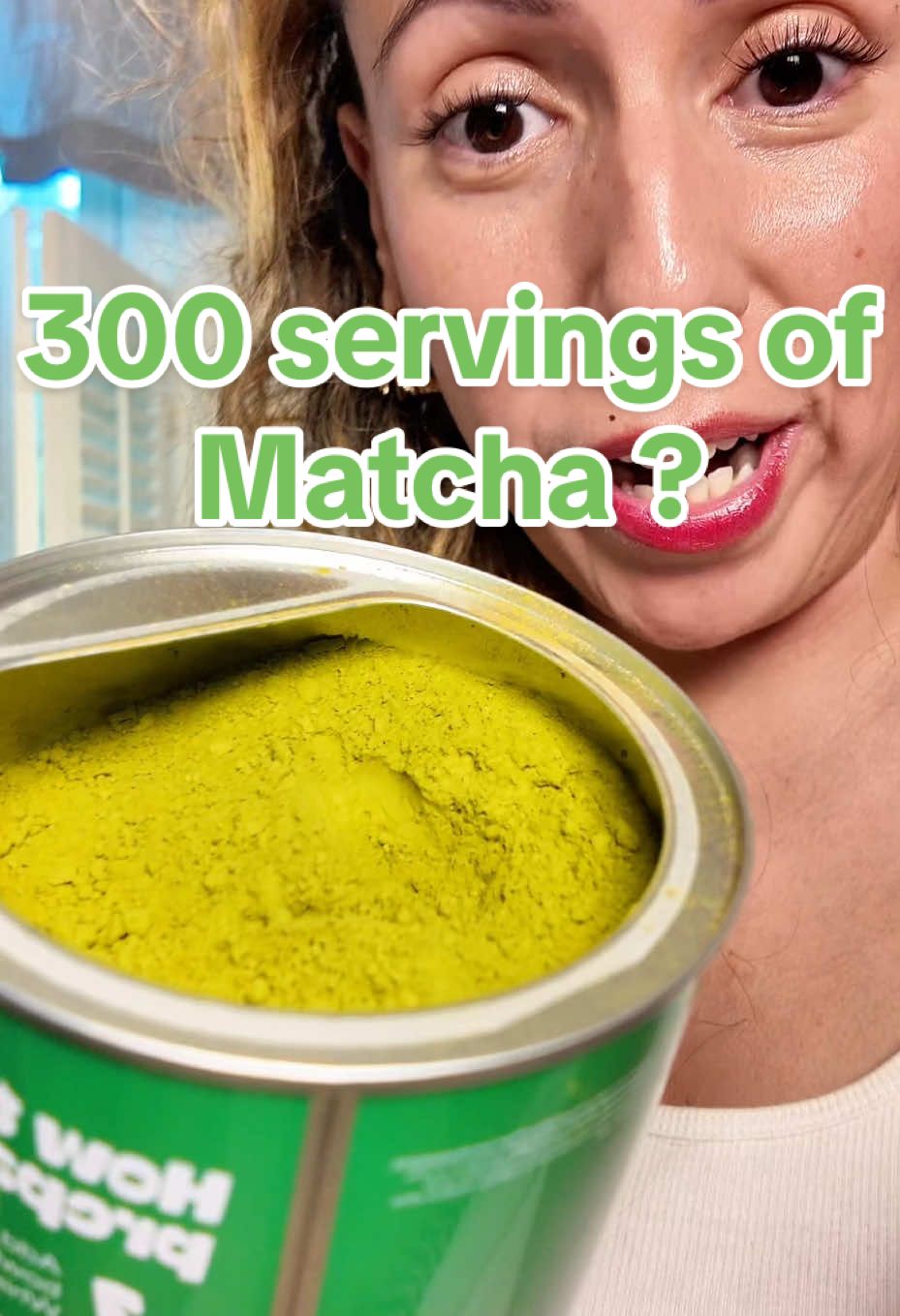 Replying to @Heathergrace Yes—300 servings in one can. Matcha DNA gives you clean energy, focus, and calm—all without the coffee crash. I swapped my morning coffee for this and never looked back. One scoop goes a long way, and this tin lasts forever  #matchadna #matchapowder #300servings #icedmatcha 
