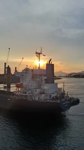 #sunset #sea #seafarer #panamaxnereid #marinamercante #vessel #ship #puertomanzanillo #manzanillo 