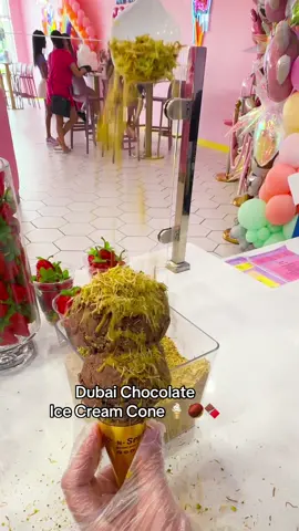 Now you can find the viral Dubai Chocolate ice cream at Icy-N-Spicy Miami and Miramar ✨🌰🍫🍨🍦.  #dubaichocolate #dessert #miami #miamidesserts #foryou #foryoupage #icecream 