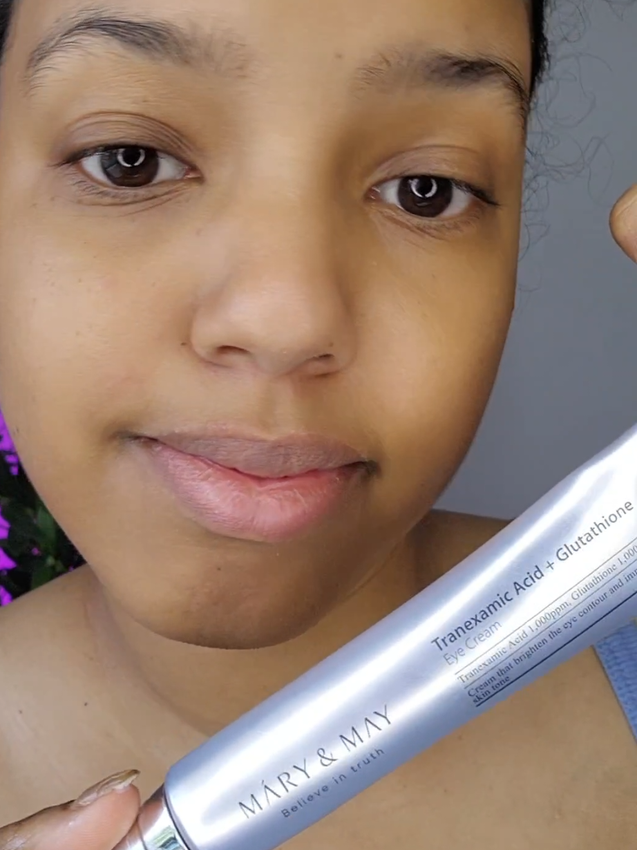 Visible results in just 14 days!! @Mary&May Official #marynmay #marynmaypopchallenge #eyecream #kbeauty #txa #tranexamicacid #glutathione #glowyskin #annataverasugc 