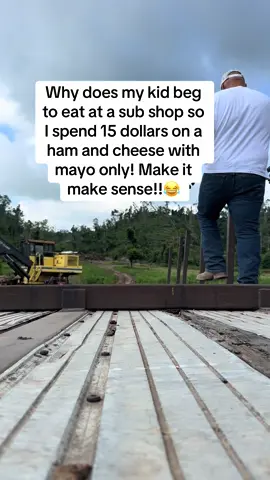 Sub sandwich’s are so expensive. #subway #happygilmore #happygillmore2 #olebrandselect #expensive #subsandwiches #hamandcheese #kidsyall #kids🙄 #dinnertime 