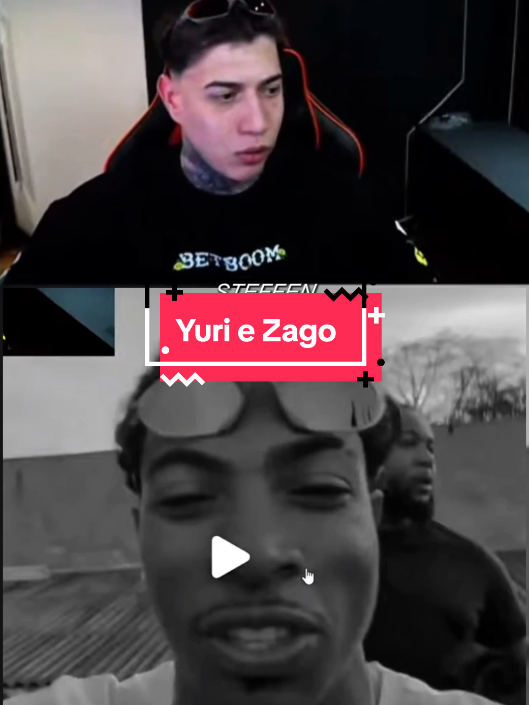 Yuri reagindo o vídeo do Zago kkkkkkk #yuri22clips #yuri22 #tropadogoti #zago