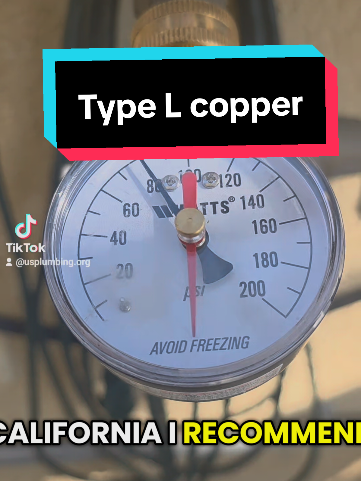 In Southern California, the best materials I’ve seen are Type L copper or PEX. But be careful — PEX should be run at 40–50 PSI. I’ve seen it leak on the hot side at 80 PSI because as the temperature rises, the pressure rating drops. Type M copper also fails early with pinhole leaks. Type L copper lasts 20–60 years with proper maintenance. #PlumbingTips #PEXVsCopper #CopperPipe #SoCalPlumber #PlumbingLife #PlumbingHack #WaterPressure 