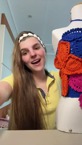 Top crochê flor #croche #topcrochet 