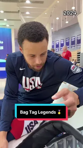 “Lots of legends on this bag” 🙌 #NBA #Basketball #USABMNT 