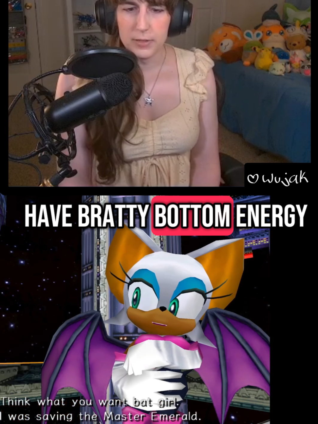 the secret to capturing a sonic characters energy it to make them a bratty bottom #gaming #sonicthehedgehog #trans #transfem 