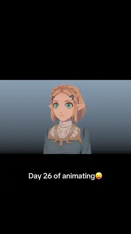 Wanted to practice Facial Expression  I was struggling dam #facial #zelda #animation 