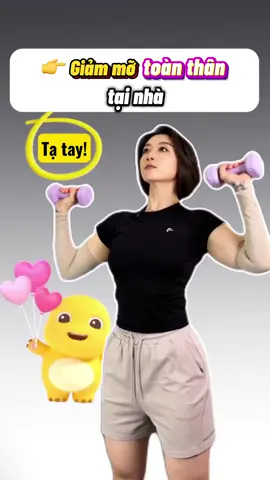 Bài tập giảm mỡ toàn thân tại nhà, cực đơn giản mà siêu hiệu quả 💪 #xuhuong  #luyentap #giamcan #giammo #goclamdep  #beautytips #meolamdep