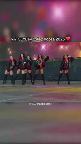 KATSEYE @ Lollapalooza 2025 ❤️ #KATSEYE #KPOP #Lollapalooza #FYP 