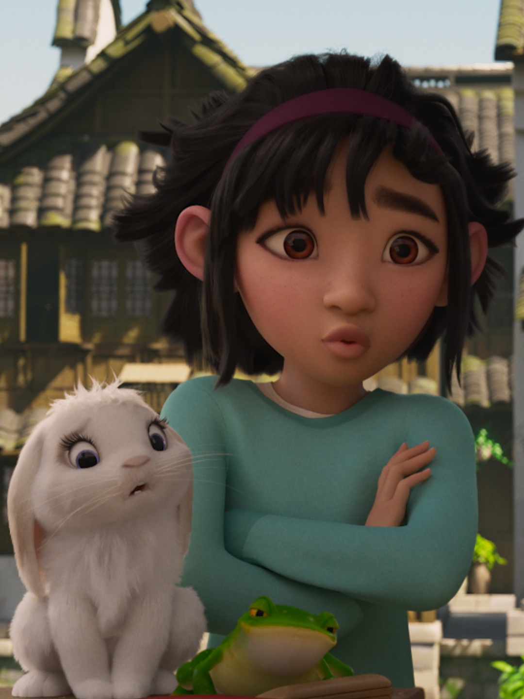 OVER THE MOON sibling moments brought to you by Fei Fei and Chin 🥹  #overthemoon #Siblings