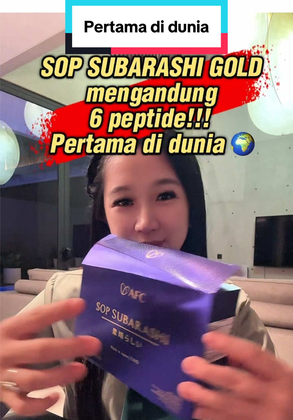 AFC kembali menghadirkan SUBARASHI GOLD, versi terbaru yang lebih fenomenal dengan HEXA PEPTIDE dan 8 PATEN FUNGSIONAL! 🌟🔥 Subarashi lama tetap ready stock.  💎 HEXA PEPTIDE: 6 Peptida Super dalam 1 Produk! ✔️ Fruitflow Vegan Peptide ✔️ Sardines Peptide ✔️ Salmon Ovary Peptide ✔️ Salmon Caviar Peptide ✔️ Salmon Anserine Peptide ✔️ Tuna Heart Peptide 💡 Diperkuat oleh 8 Paten Internasional: 🔬 Cell regeneration effect 🔬 Improve blood circulation 🔬 Anti-Hypertensive Agent 🔬 Prevent Blood Clooting 🔬 Cell rejuvenation  🔬 Anti-Aging effect  🔬 Compotition for inhibiting liver function deterioration  🔬 Reducing Urid Acid  AFC semakin berkibar! ✨ Inovasi tanpa batas, kualitas terbaik untuk Indonesia! ✨ 📢 Masih bertanya kapan waktu terbaik untuk bergabung dengan AFC? Jawabannya adalah SEKARANG! Subarashi gold = 1 box 1.95 jt.  Subarashi lama tetap ready stock, sebelum sold out, 1 box 1.8 jt Dm for info. Join pilih 2 box Suba / Suba Gold / Utsu / Hikari