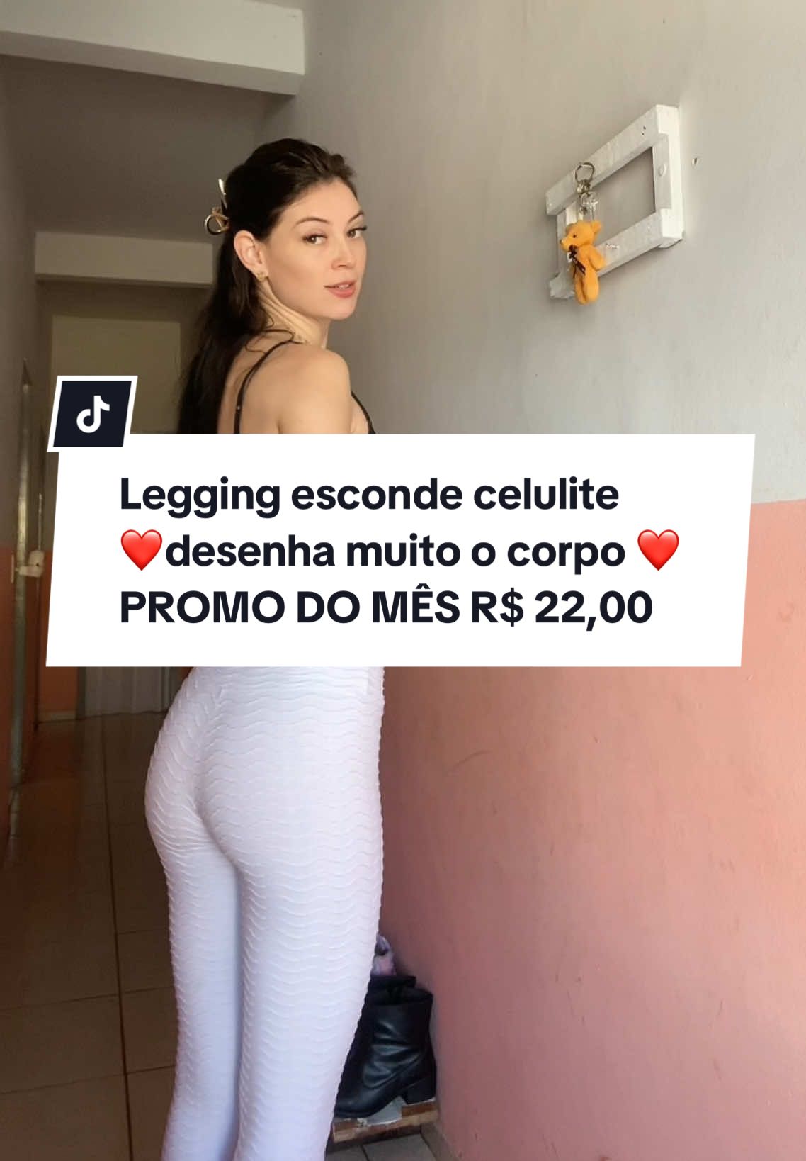 Legging que  esconde celulite ? Sim! ❤️✨🤏🏻 #legging #academia #celulite #tiktokshop 