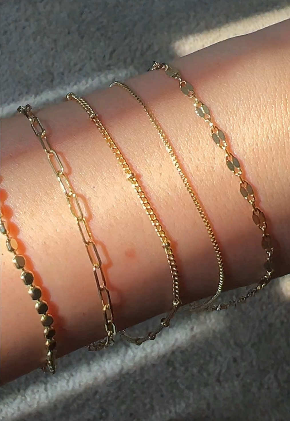 Dainty gold bracelets for $12 #bracelets #goldbracelets #jewelry 