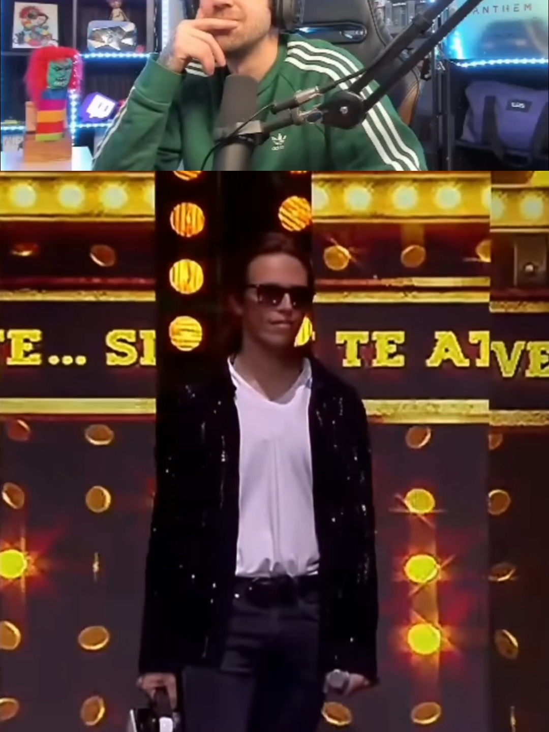 Impostor de Michael Jackson? AURONPLAY REACCIÓNA A EL IMITADOR DE MICHAEL JACKSON #auron #auronplay #michaeljackson #clips #españa#fyp