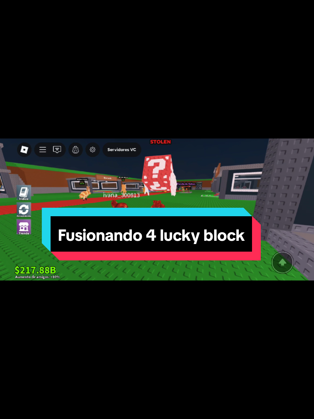Que pasa si ponemos 4 lucky block en la máquina de fusión? #brainrot #humor #luckyblock 