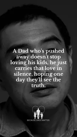 A Dad pushed away never stops loving. He just carries it in silence, waiting for the truth to be seen. #ShowUpTired #DadBurnout #HoldingItIn #MentalHealthAwareness #QuietSupport