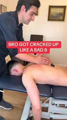 The baddest 🙌 #asmr #satisfying #osteopath #chiropractic #backcrack 