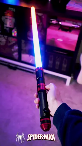 Spiderman Saber 🕸️🤟 #spiderman #spidermannowayhome #mcu #marvel #lightsaber #starwars #jedi 