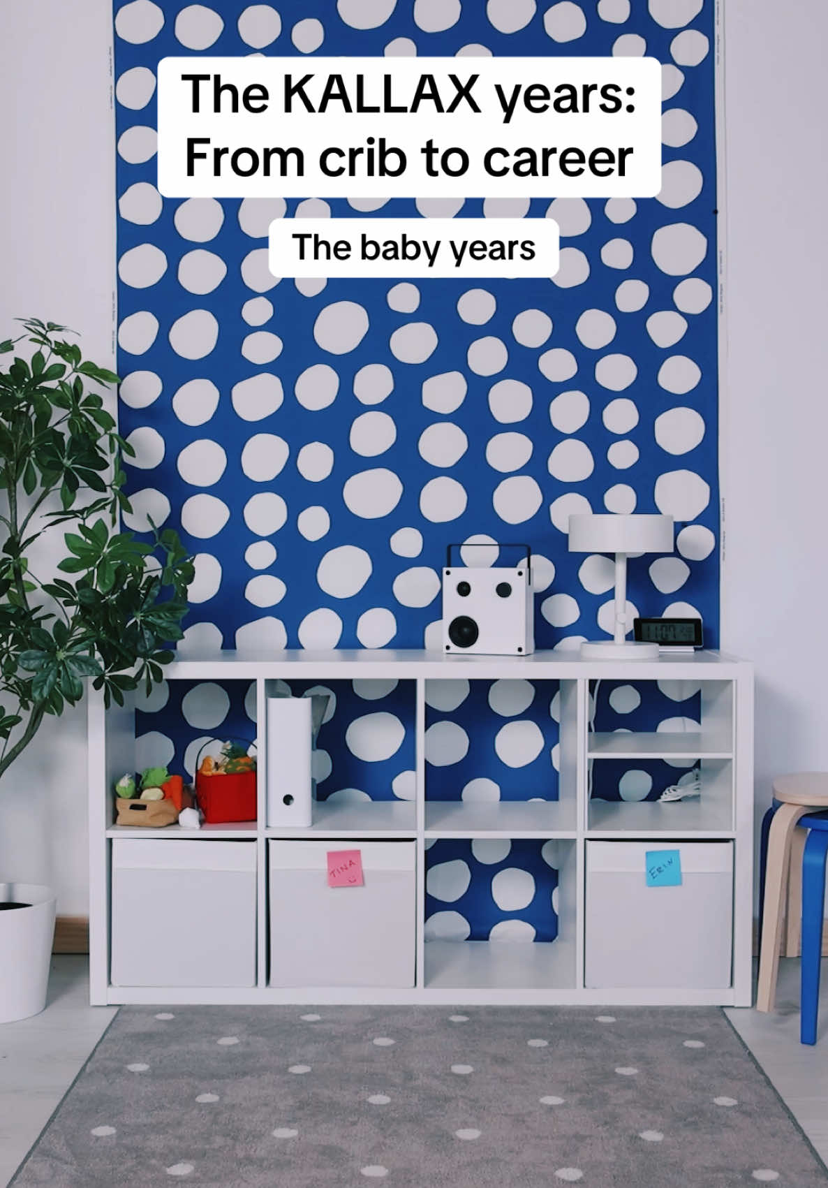 👶🏼 KALLAX shelving is designed to grow with you. 👵🏼 From nursery to college (and beyond), it’s the ultimate combo of storage and style. Drop a heart in the comments if you love yours!  #storage #nursery #college #apartment #homeoffice KALLAX Shelf unit, white, 30 1/8” x 57 5/8