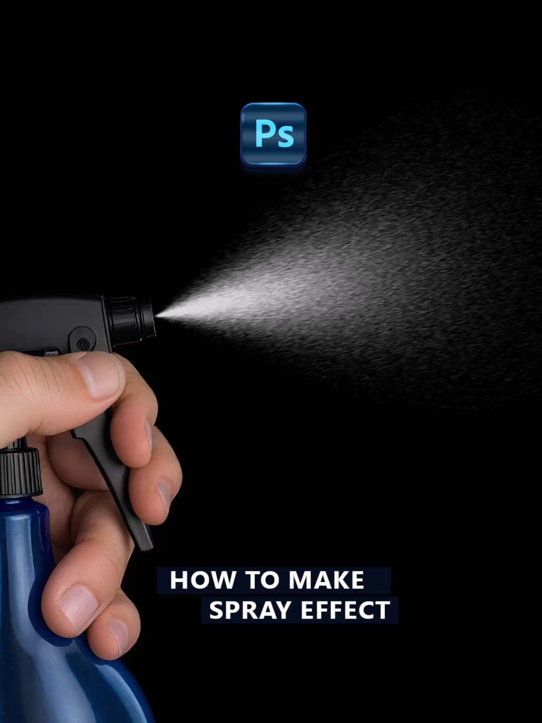 How to make Spray Effect in Adobe Photoshop shorts