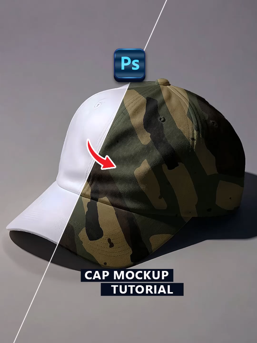 How to Make Cap Mockup in Photoshop shorts