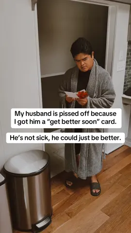 Hope he feels better soon😘 FOLLOW for more married life humor content🤣
