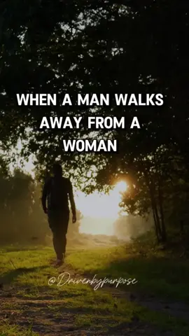 When a man walks away from a woman. #motivationformen #WhatMenWant #RelationshipSecrets #DatingAdviceForMen #MensMentalHealth  #protectyourpeace #menwithpurpose 
