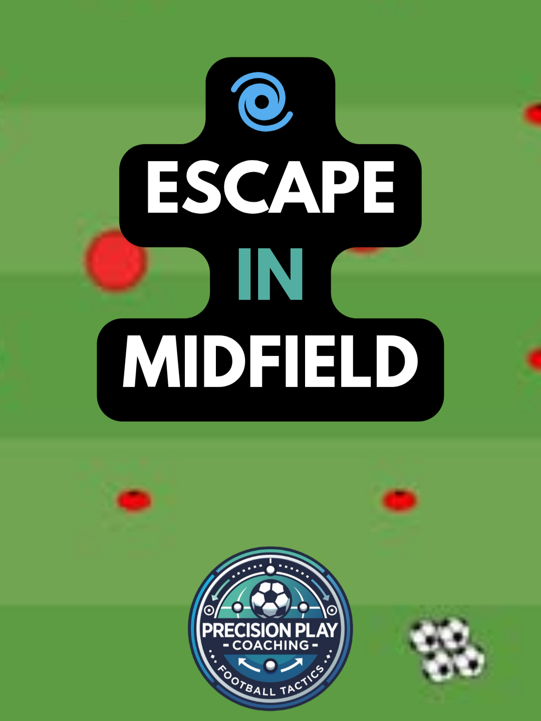 🌀 Escape in Midfield | Shield, Turn & Exit Drill Train your midfielders to handle pressure and escape like pros! 🎯💨 Perfect for mastering tight control, shielding, and explosive exits. Setup: 1 central circle (approx. 10–12 yards diameter) 4 gates (2-cone goals) evenly spaced around the edge of the circle 1 attacker inside the circle 2 defenders in the middle Coach with a supply of balls outside How It Works: Coach plays a ball into the central attacker The attacker must receive under pressure, shield the ball, and identify an escape Their goal: dribble through one of the 4 gates The 2 defenders work together to close space, win the ball, and block exits If the attacker successfully escapes, reset with a new ball If the defenders win it, they play it out or the round restarts Progressions: Limit attacker to 3–5 touches max Add a point system: successful escape = 1 point; defenders win = 1 point Rotate players after a set time or reps Coaching Focus: ✅ Enhances tight-space control & ball shielding ✅ Builds spatial awareness under pressure ✅ Encourages creative escape techniques ✅ Develops quick decision-making & composure Challenge Your Team: Can your midfielders stay composed and break the press? Drop a 🌀 if your players need that press-resistant edge! 📌 Save this & tag your coaching crew—follow for elite football drills! #midfielddrills #escapepressure #shieldingdrill #soccerdrills #footballtraining #attackingdrills #tightcontrol #youthfootball #soccercoach #footballcoach #possessiondrills #turningdrill #fyp #coachinglife #precisionplaycoaching #ballcontrolskills #midfieldmaestro #footballskills