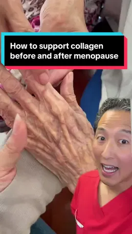 How to support collagen before and after menopause! #menopause #skincare #collagen #holistichealth 