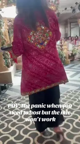 POV: the panic when the mic doesn’t work 😂 #fyp #event #voiceover #wedding #fypdong #mic #host #india #weddingplanner #panic 