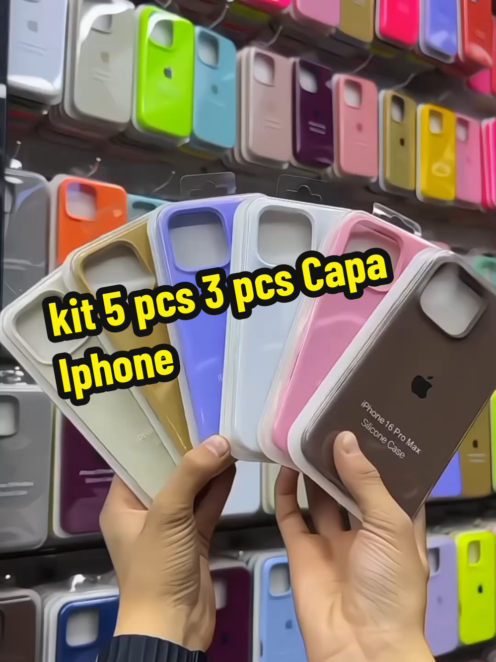 kit 5 pcs 3 pcs Capa Iphone #capaiphone #capinha #shop #iphone #viraliza 