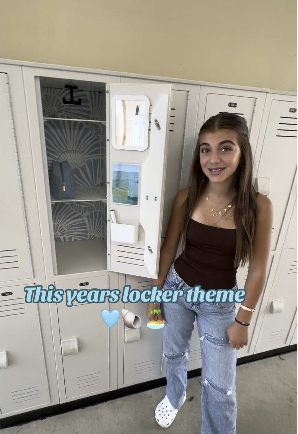 Who remembers last years love shack fancy theme? This years locker theme we went for a coastal vibe! 🩵🐚🏝️ ##fyp##locker##middleschool##teen##MomsofTikTok##backtoschool